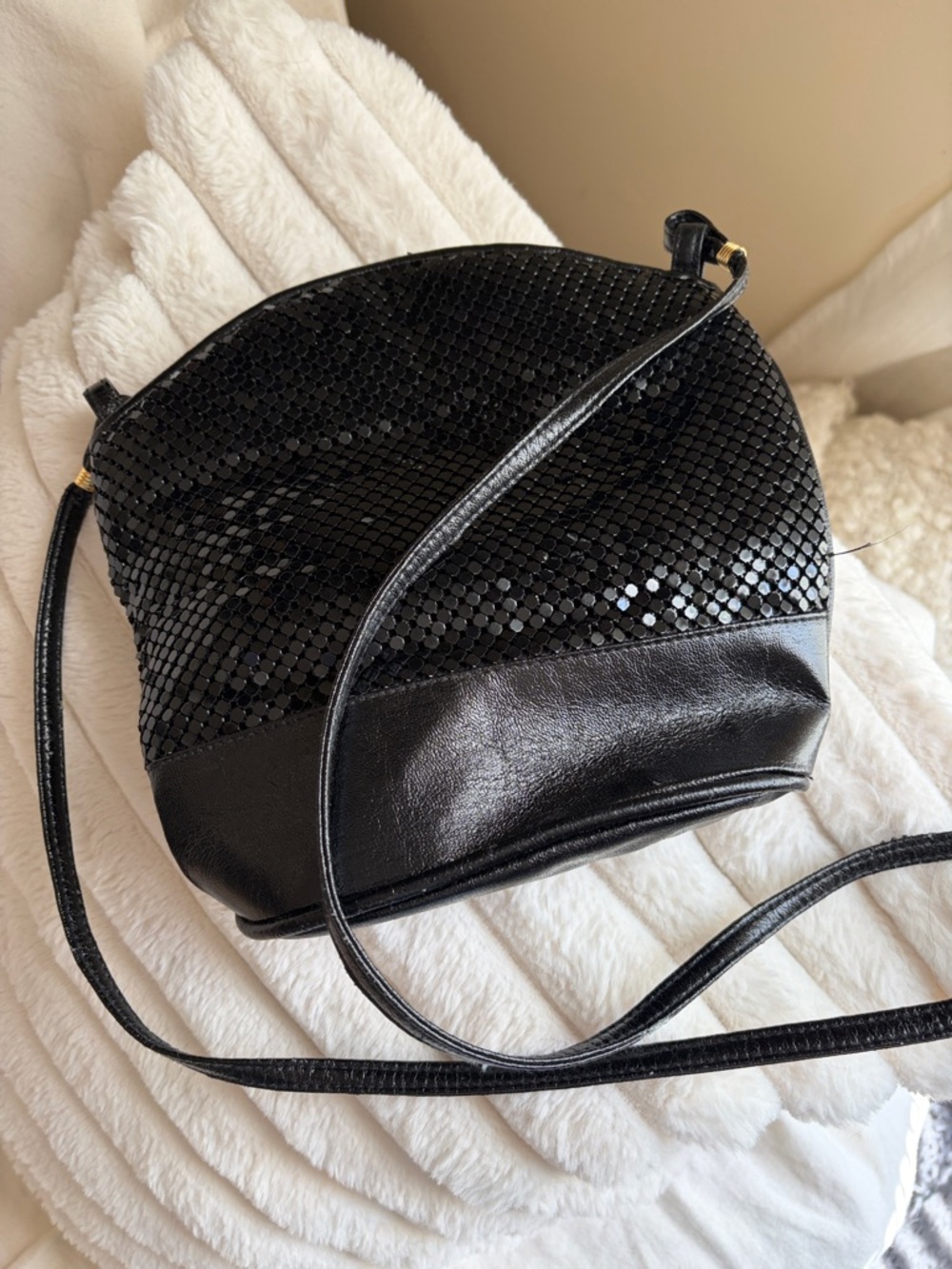 Black Sequin Crossbody Bag - Sleek Women's Shoulder Purse